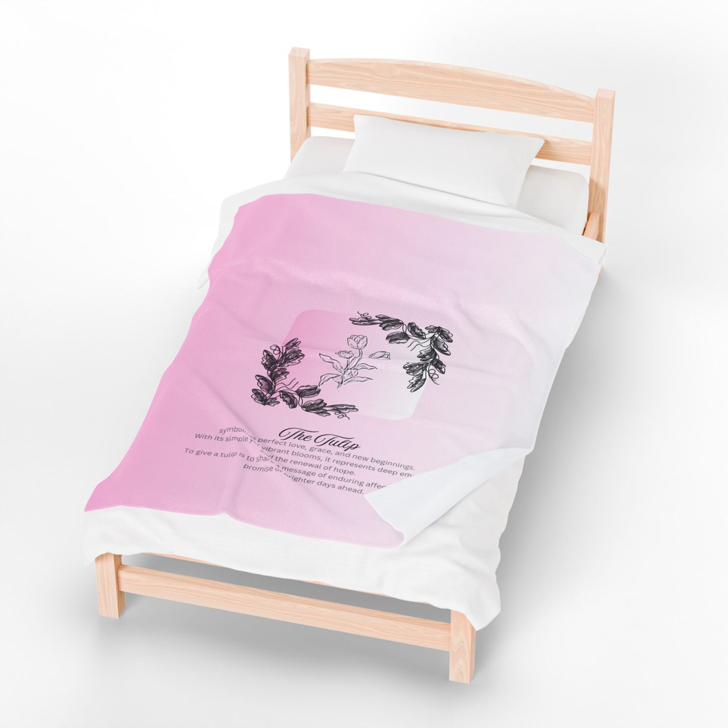 The Tulip Velveteen Blanket