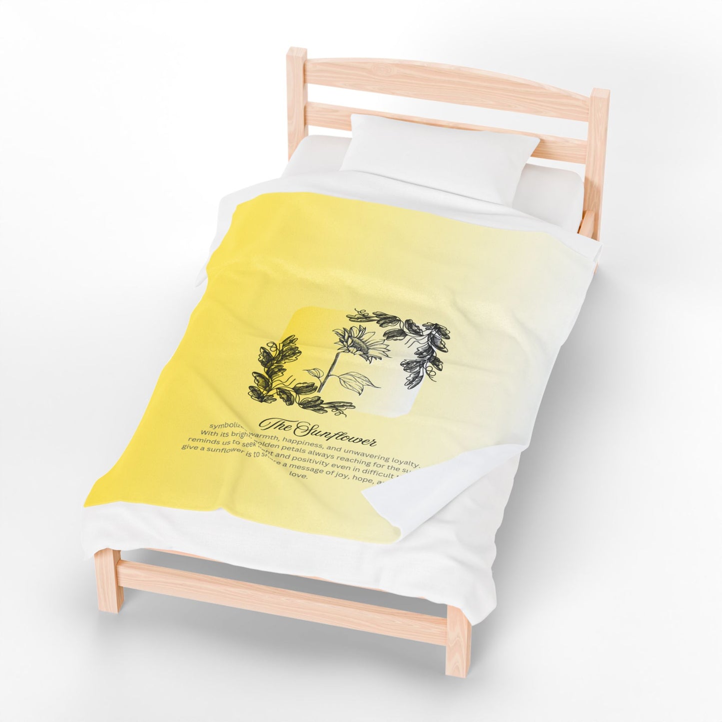 The Sunflower Velveteen Blanket