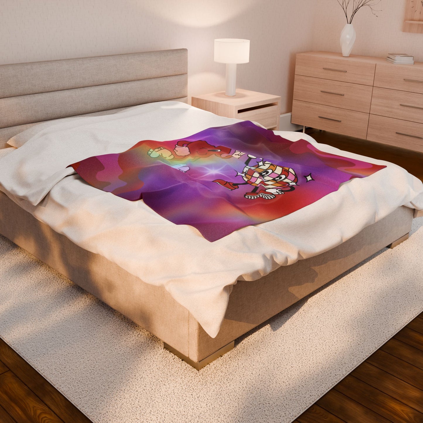 Disco Love Velveteen Blanket