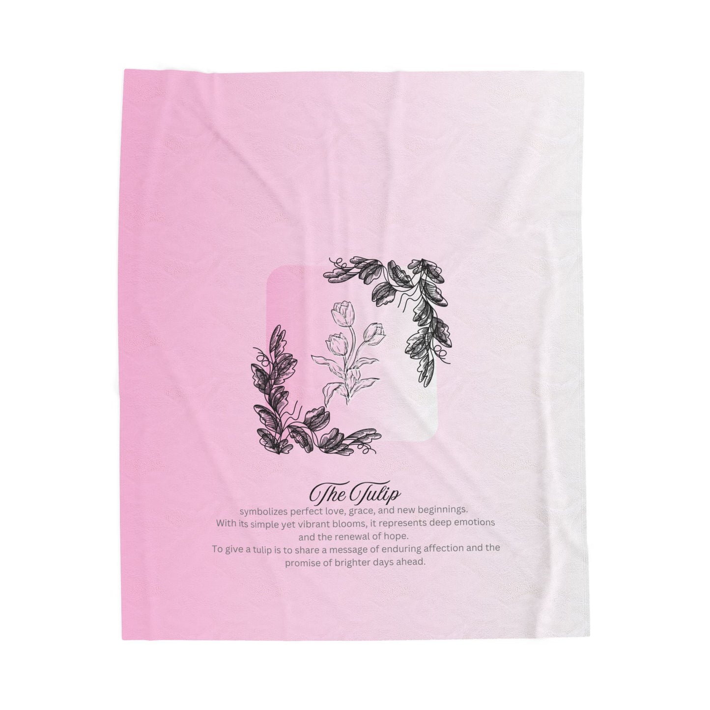 The Tulip Velveteen Blanket