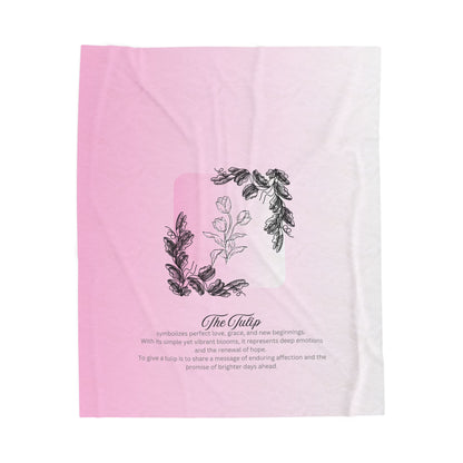 The Tulip Velveteen Blanket