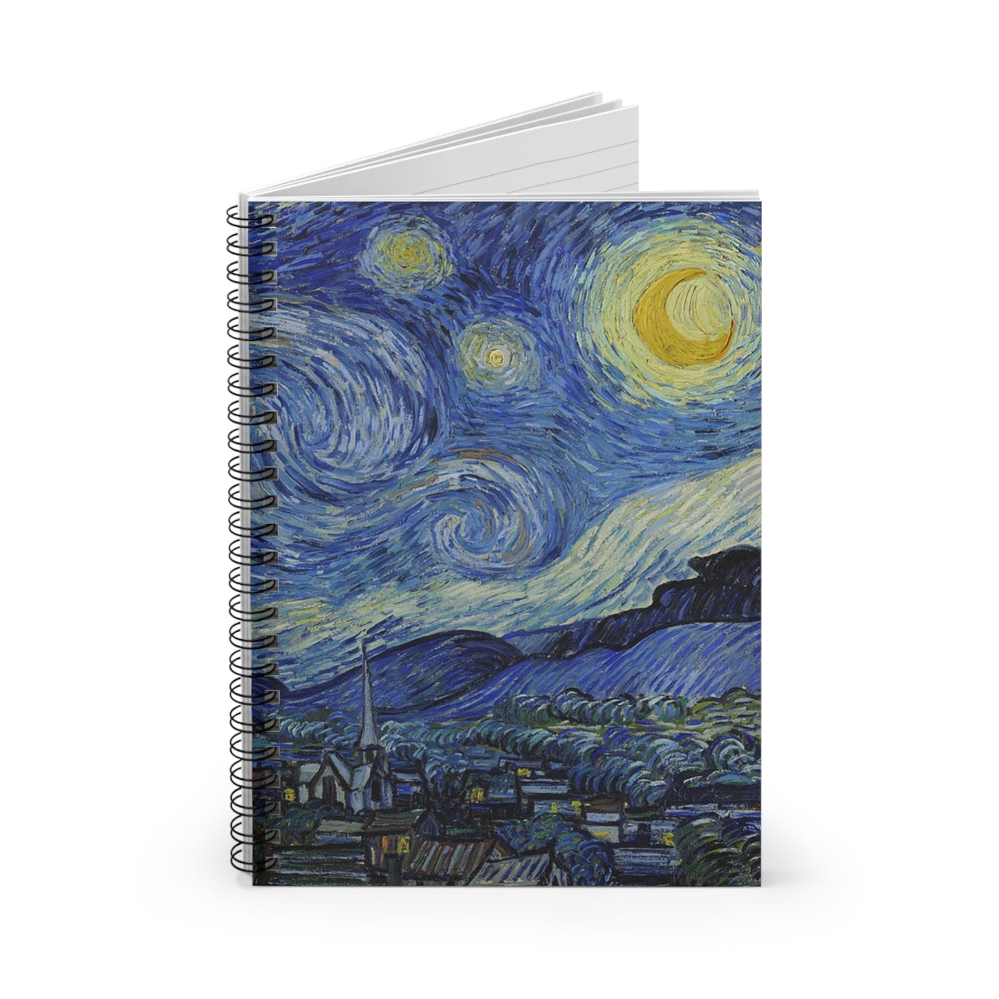 Starry Night by Van Gough Spiral Notebook