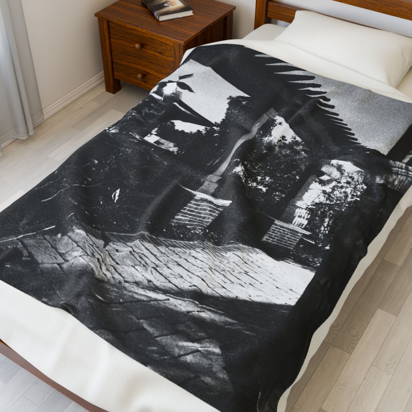 The Dark Night No. 2 Velveteen Blanket