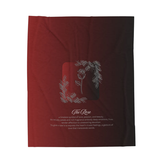 The Rose Velveteen Blanket
