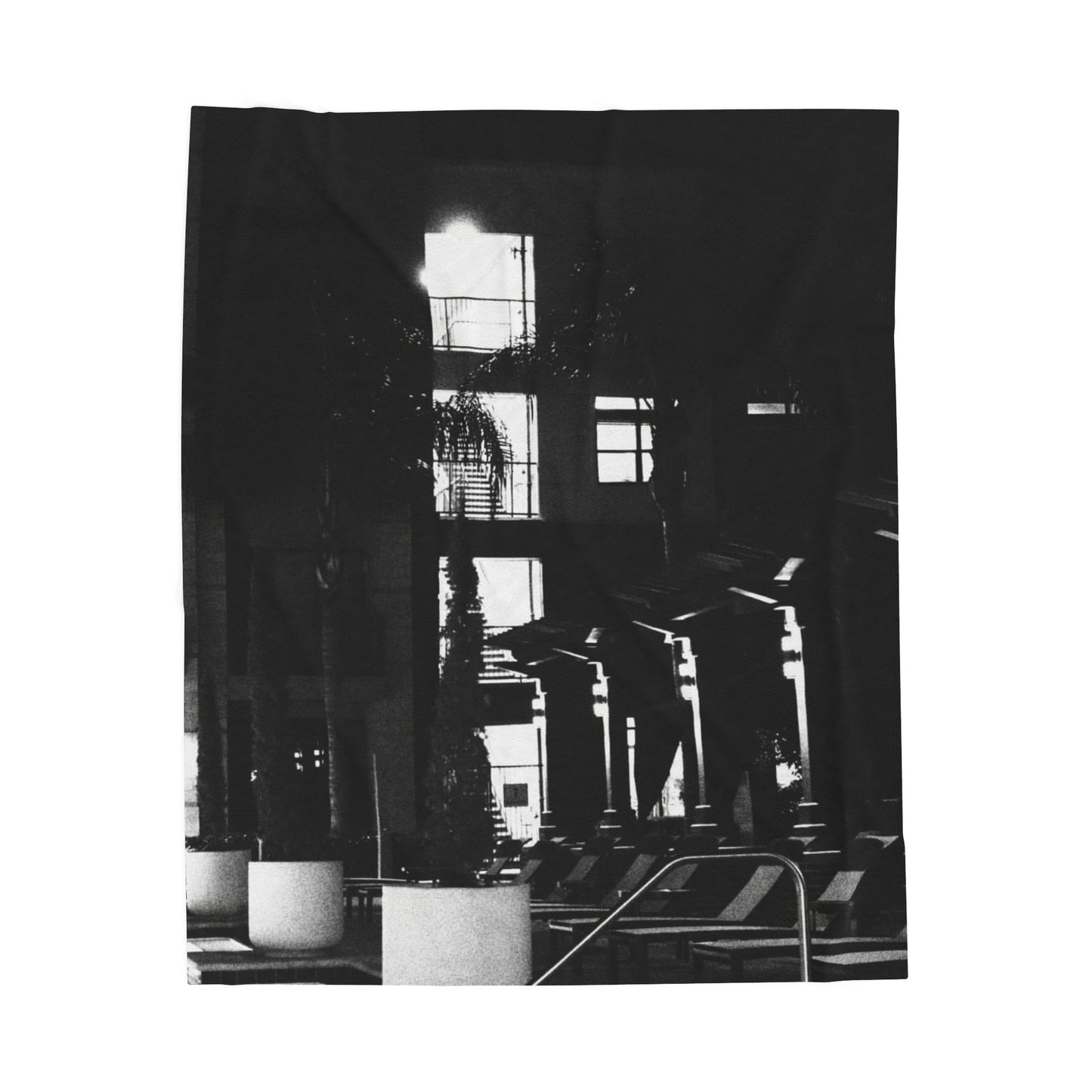 The Dark Night No. 4 Velveteen Blanket