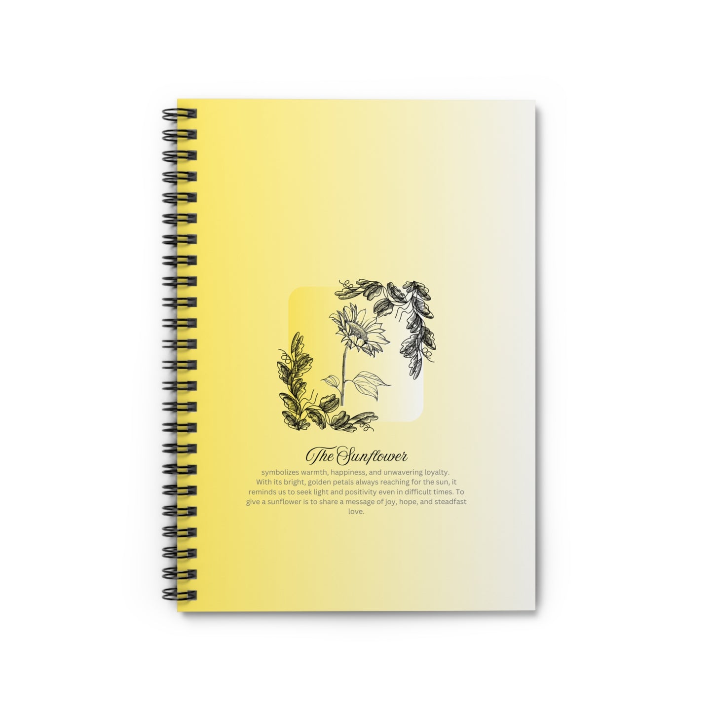 The Flower Collection Notebook - Sunflower