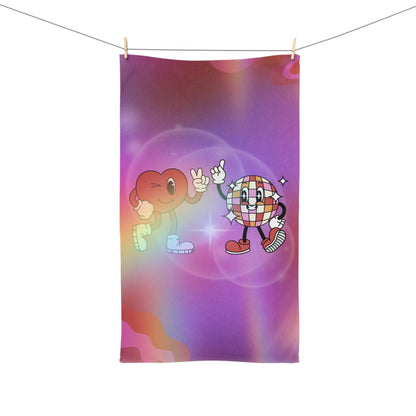 Disco Love Hand Towel