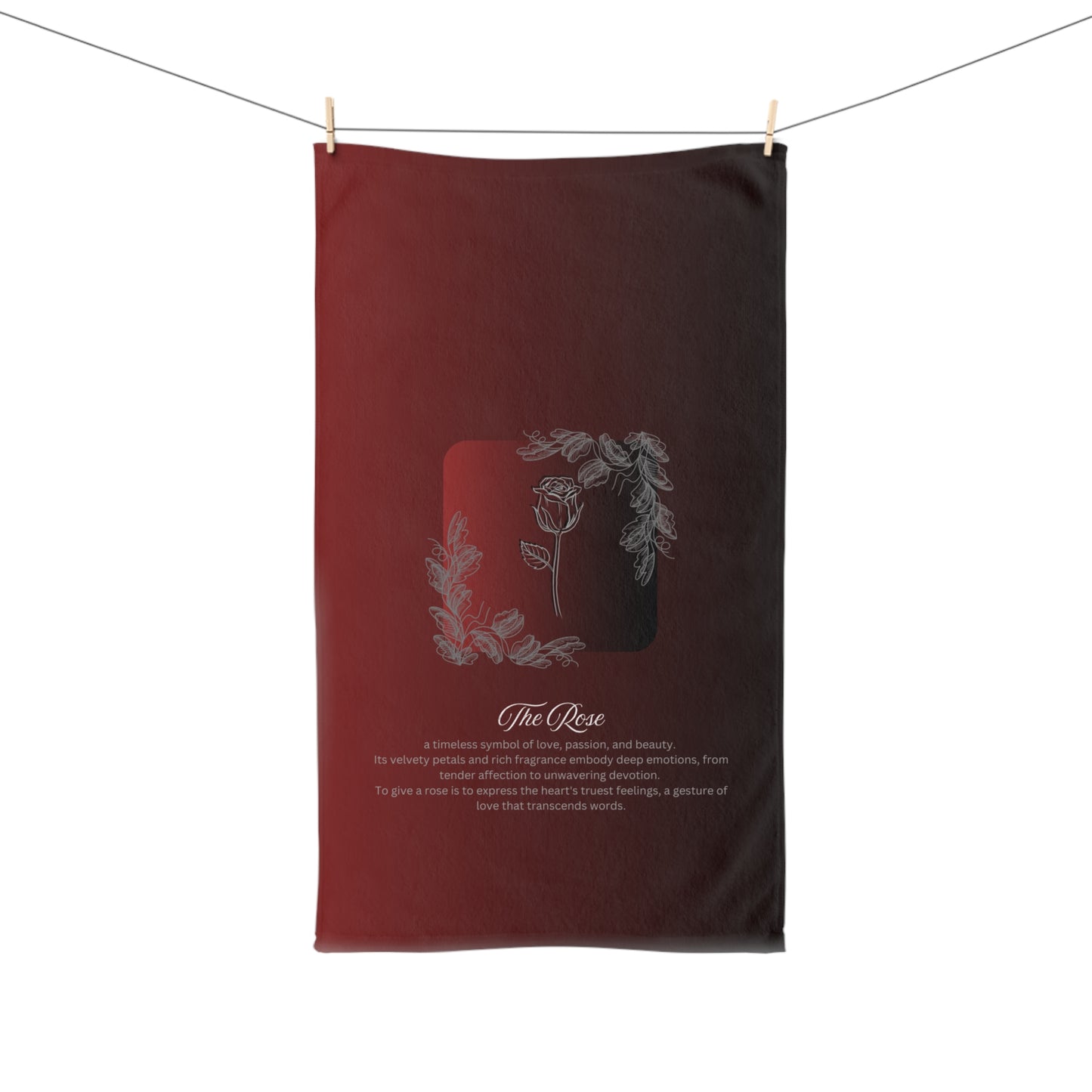 The Rose Hand Towel