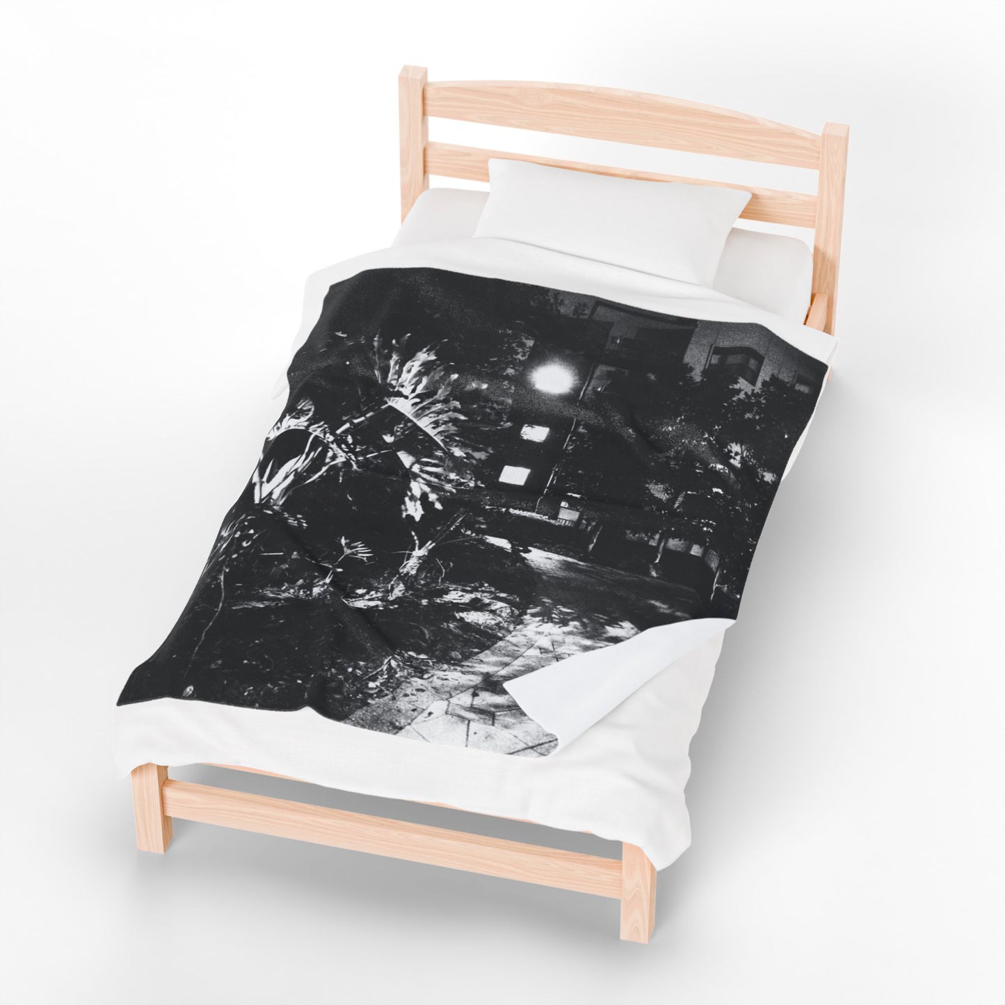 The Dark Night No. 1 Velveteen Blanket