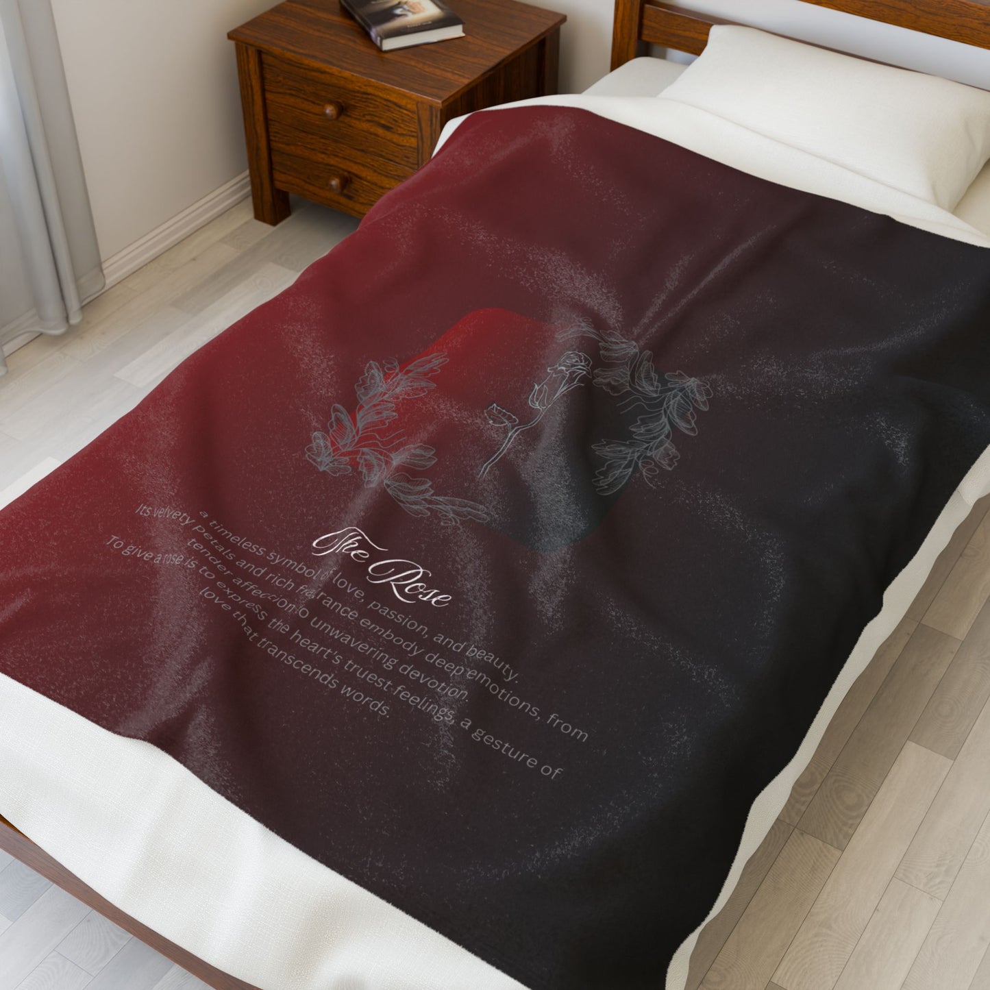 The Rose Velveteen Blanket