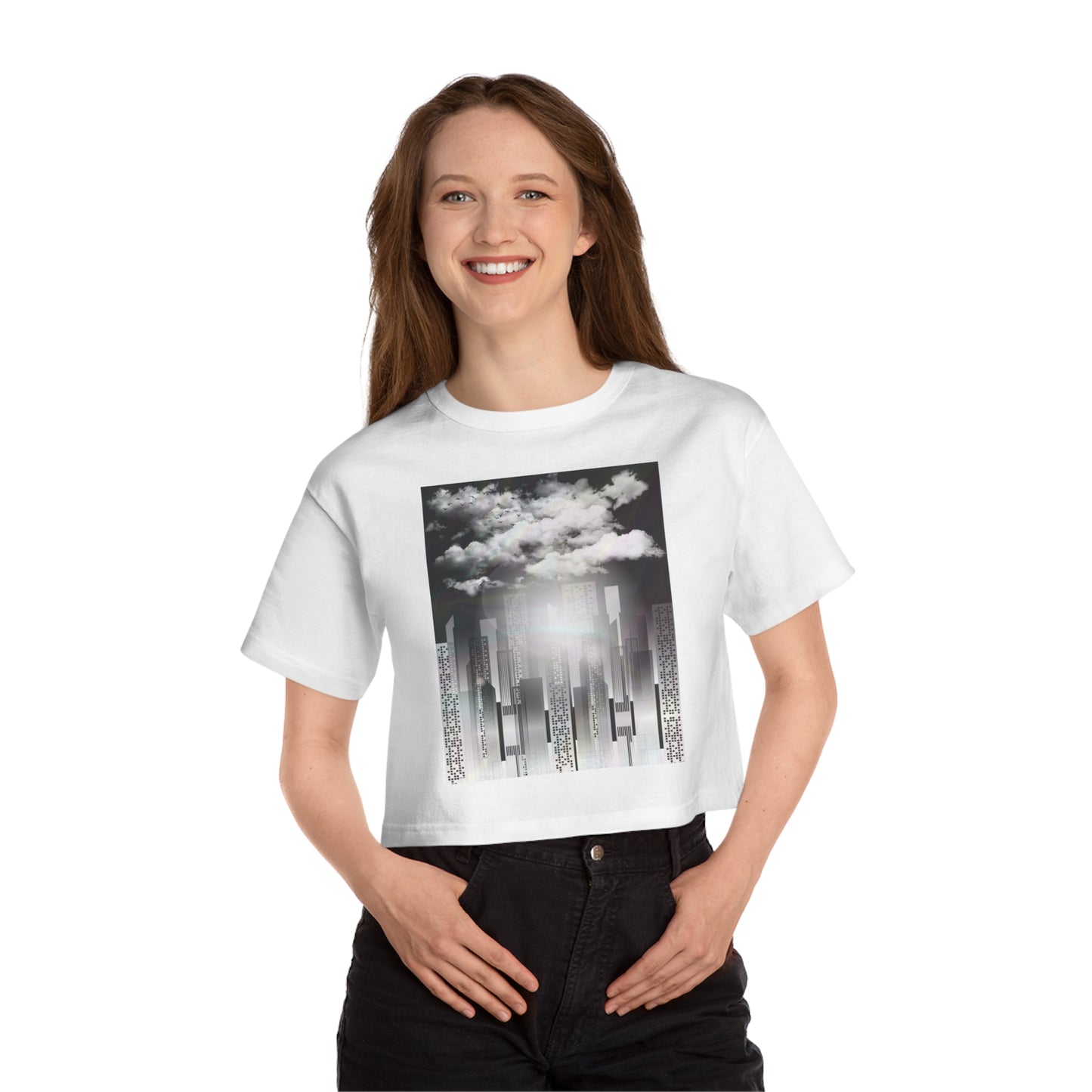 Skyline Cropped T-Shirt