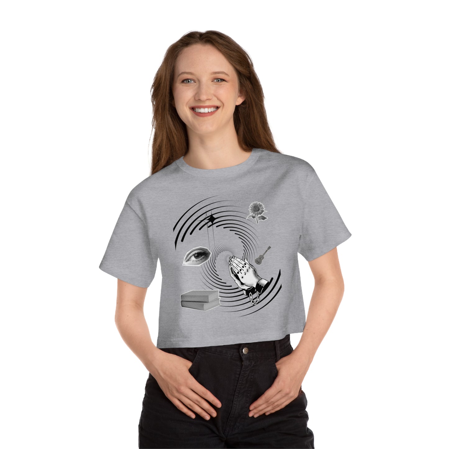 SJC's Spiral Cropped T-Shirt