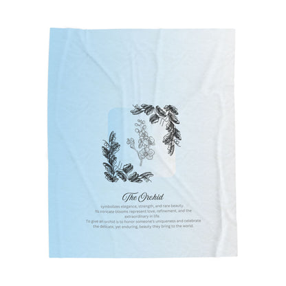 The Orchid Velveteen Blanket