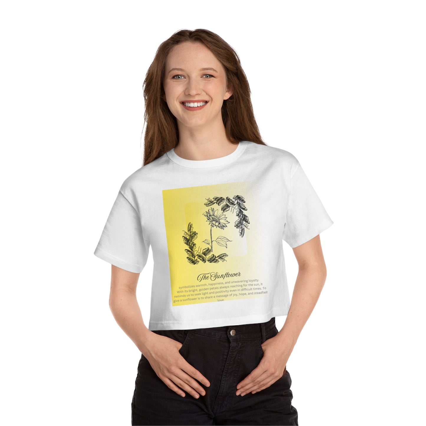 The Sunflower Cropped T-Shirt