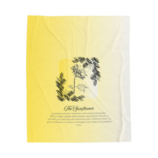The Sunflower Velveteen Blanket