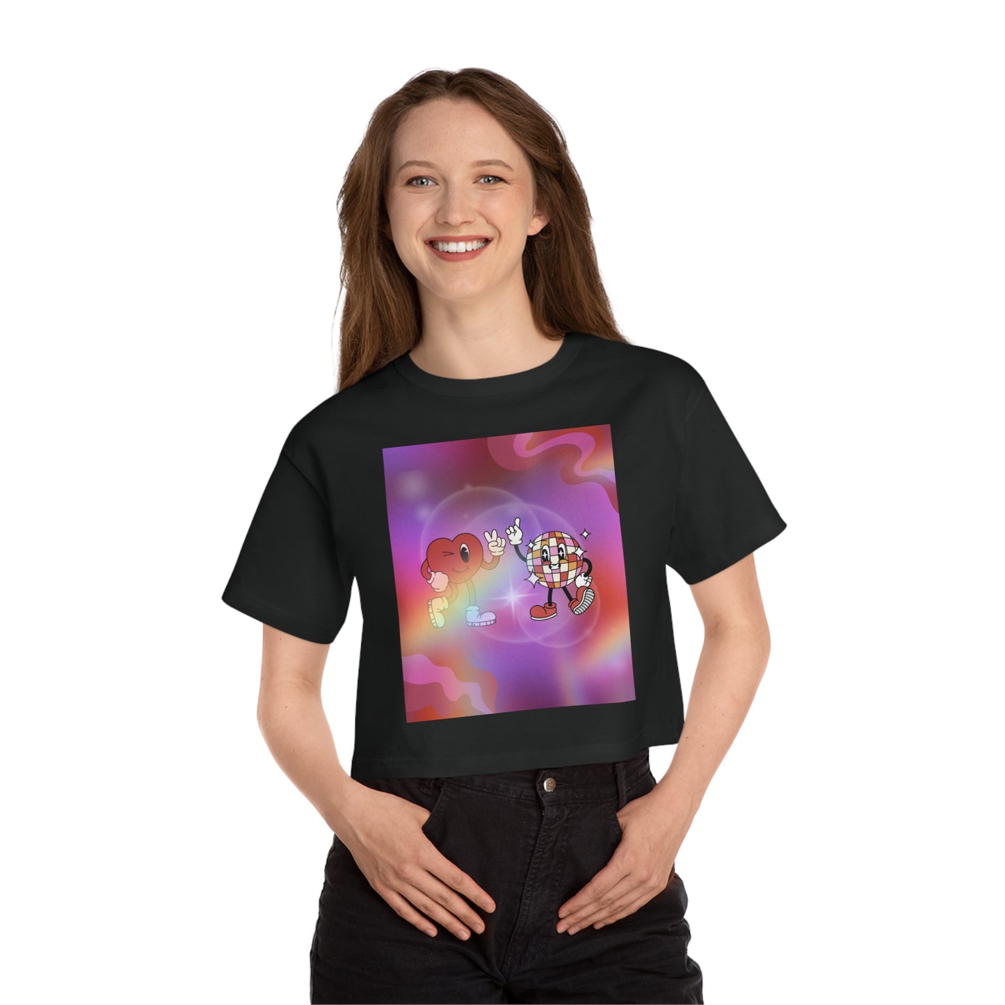 Disco Love Cropped T-Shirt