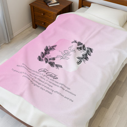 The Tulip Velveteen Blanket