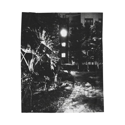 The Dark Night No. 1 Velveteen Blanket
