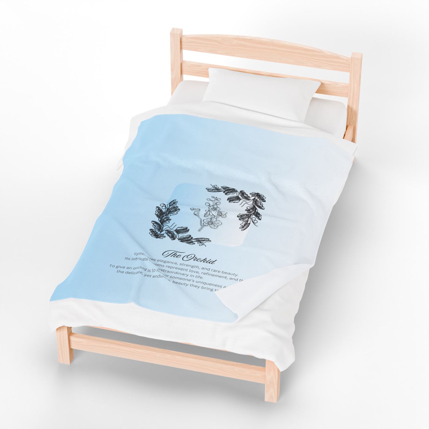 The Orchid Velveteen Blanket