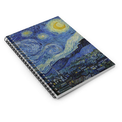 Starry Night by Van Gough Spiral Notebook