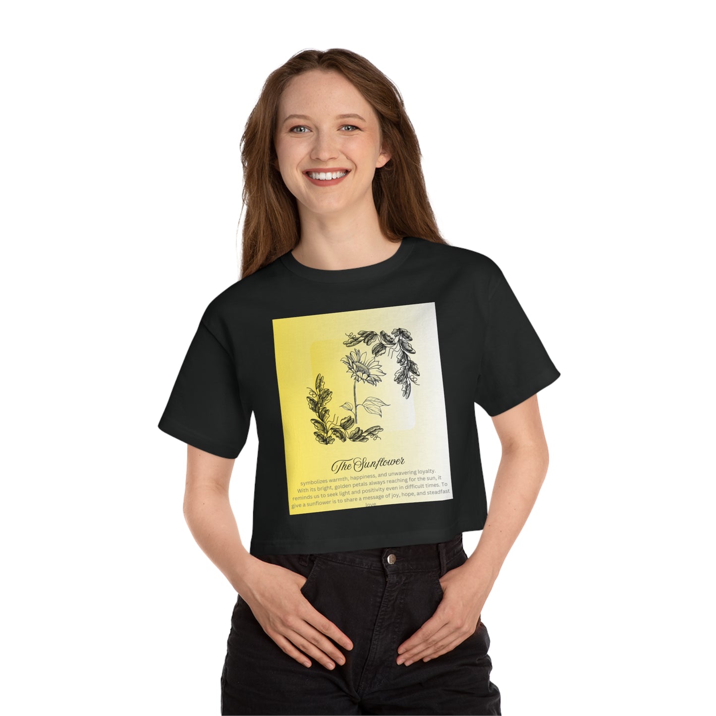 The Sunflower Cropped T-Shirt